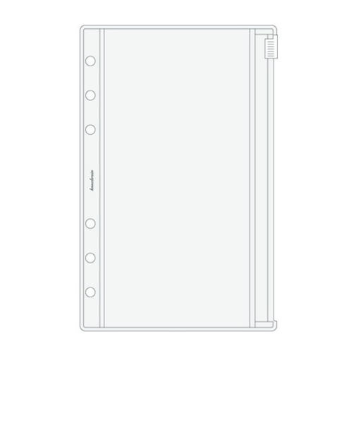 ノックス（KNOX）　ファスナー付クリアポケット　521－715－00