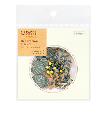 ミドリ（MIDORI）　PCM　デコレーションシール　82522　葉柄