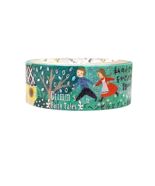 シール堂　きらぴかマスキングテープ　童話の宝石　グリム　ks-dt-10217　ヘンゼルとグレーテル
