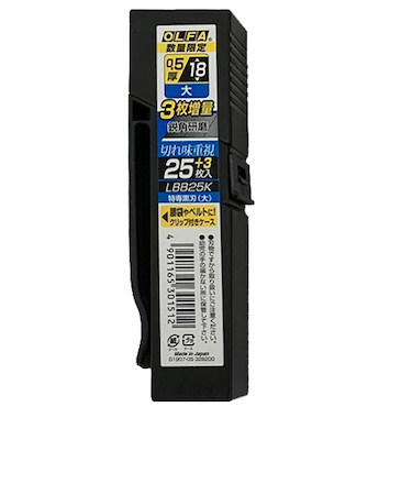 オルファ（OLFA）　特専黒刃　大　LBB25K　25枚入り