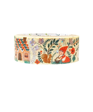 シール堂　きらぴかマスキングテープ　童話の宝石　グリム　ks-dt-10219　赤ずきん