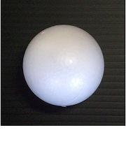 発泡スチロール　丸球　径5.0cm　白
