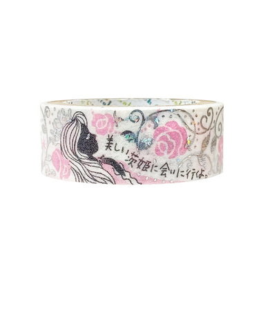 シール堂　きらぴかマスキングテープ　童話の宝石　グリム　ks-dt-10216　いばら姫