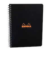 ロディア（RHODIA）　ダブルリングノート　A5　横罫　cf193469　ブラック