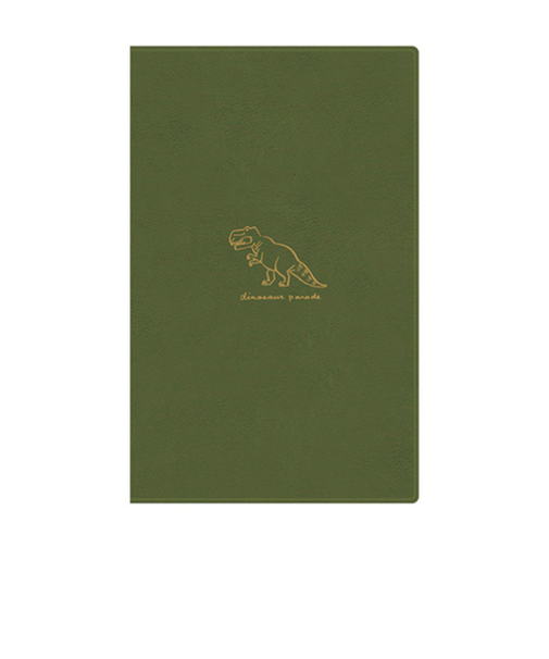 【2025年9月始まり】　リュリュ　スケジュール帳　B6スリム　マンスリーブロック　DHS2604　恐竜　月曜始まり