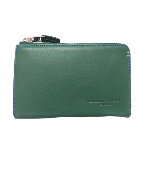 キャサリンハムネット（KATHARINE　HAMNETT）　ミドルBOXウォレット　50703GR　グリーン