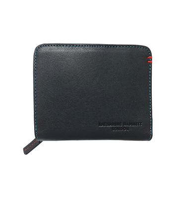 キャサリンハムネット（KATHARINE　HAMNETT）　ラウンドファスナー札入れ　50702BK　ブラック