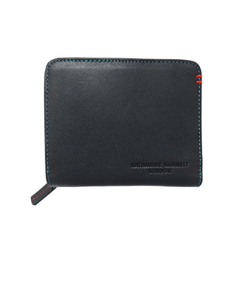 キャサリンハムネット（KATHARINE　HAMNETT）　ラウンドファスナー札入れ　50702BK　ブラック