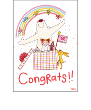 グリーティングライフ　ココ　ポストカード　RY－936　コングラッツ