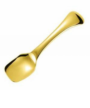 純銅製　アイスクリームスプーンスクエア　ゴールド