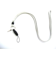 コスモ　名札用携帯ストラップ　オフ白