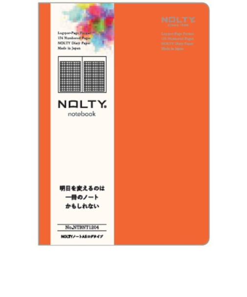 日本能率協会　NOLTY　ノート　ログタイプ　A5　NTBNT1204　オレンジ