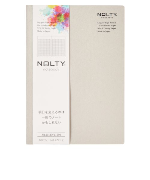 日本能率協会　NOLTY　ノート　ログタイプ　A5　NTBNT1206　グレージュ