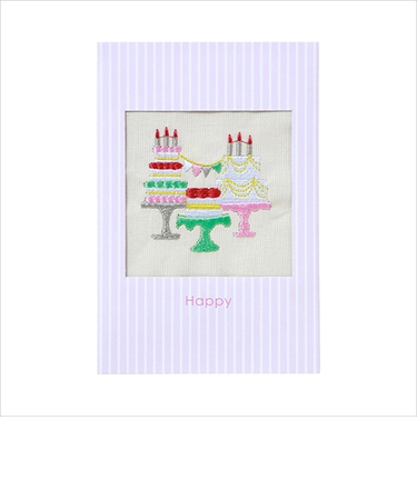 学研ステイフル　アンナス（annas）　刺繍カード　D08042　EDケーキ