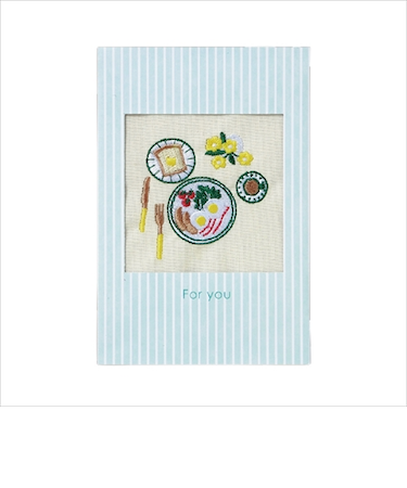 学研ステイフル　アンナス（annas）　刺繍カード　D08043　ED朝食