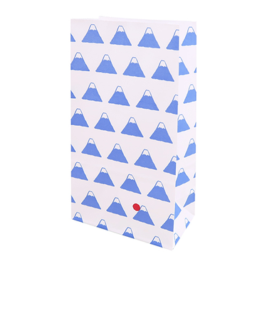 インディゴ　PP594　角底袋　S　富士山　空色　10枚入