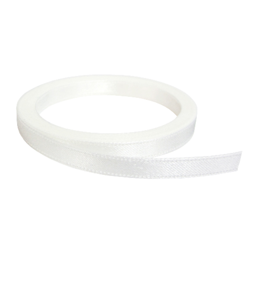 インディゴ　サテンリボン　6mm　PR620　42WH　ホワイト