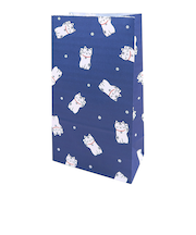 インディゴ　PP595　角底袋　S　まねき猫　青　10枚入