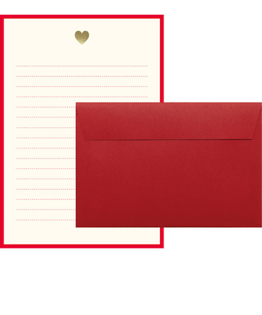 MATOKA　Lucia　レターセット　LCA－001　レッド　Heart