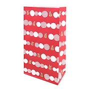 インディゴ　PP593　角底袋　S　鈴ならべ　赤　10枚入