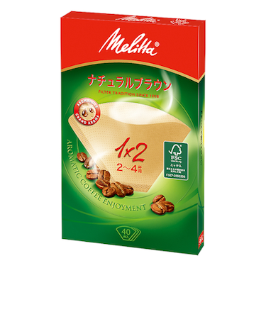 メリタ（Melitta）　アロマジック　ナチュラルブラウン　1×2　40枚入