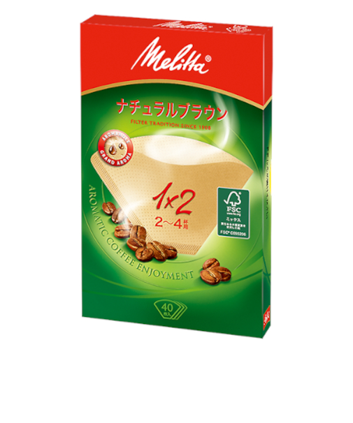 メリタ（Melitta）　アロマジック　ナチュラルブラウン　1×2　40枚入