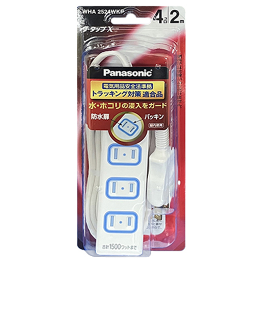 パナソニック（Panasonic）　ザ・タップX　4コ口　2m　WHA2524WKP　ホワイト