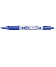 ゼブラ（ZEBRA）　紙用マッキー極細　青