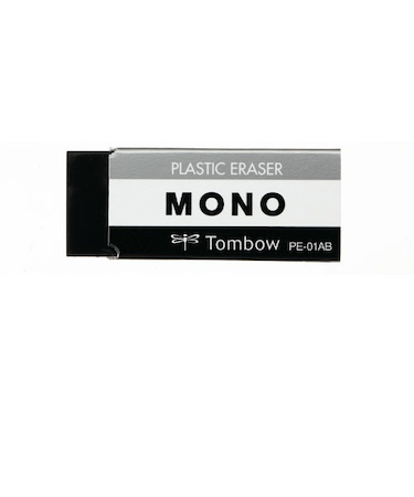 トンボ鉛筆（Tombow）　MONO消しゴムブラック　PE‐01AB