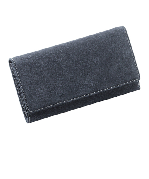 ジャルックススタイル（JALUX　STYLE）　Snobbist（スノビスト）　駱駝革長札財布　ネイビー