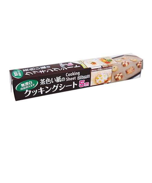 アルファミック　茶色い紙のクッキングシート　25cm×5m