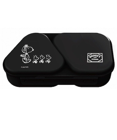 オーエスケー（OSK）　おにぎりランチケース　LS－15　スヌーピー　ブラック　465mL