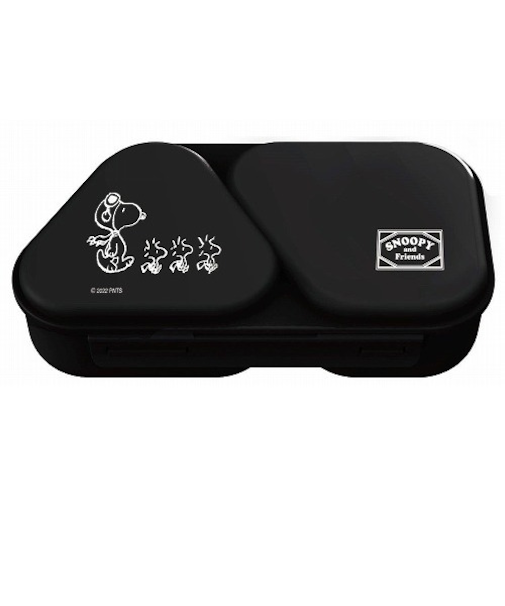 オーエスケー（OSK）　おにぎりランチケース　LS－15　スヌーピー　ブラック　465mL