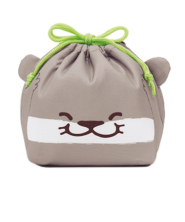 東洋ケース　ぎゅっとランチきんちゃく　カワウソ　KT-KAO-GYU-03