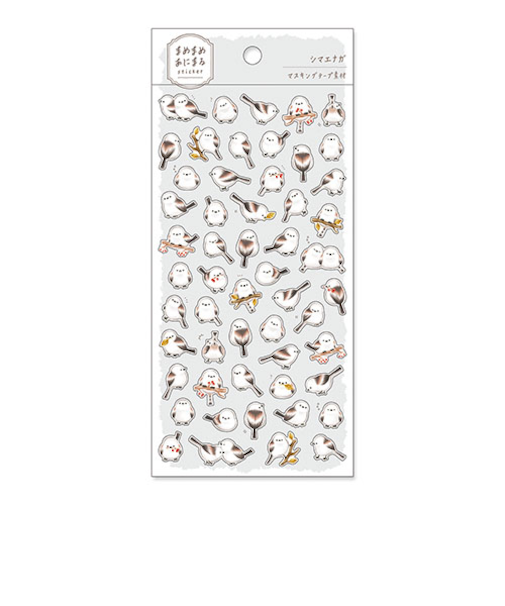 マインドウェイブ　まめまめあにまるステッカー　81233　シマエナガ