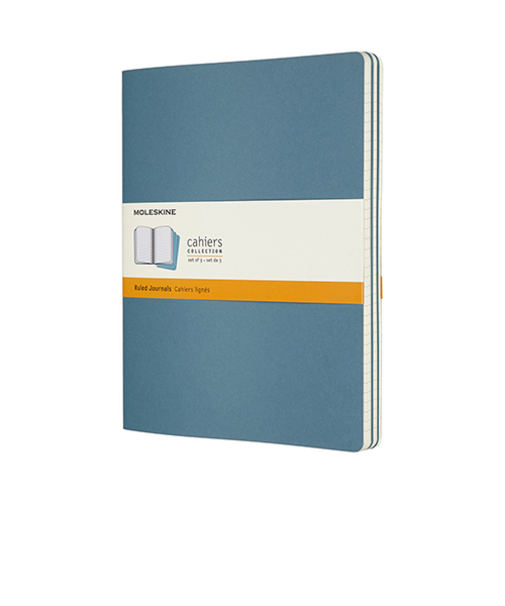 モレスキン（MOLESKINE）　カイエジャーナル　ソフトカバー　横罫　XLサイズ　ブルー