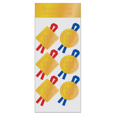 Z＆K　デコレーションシール　フォーユー　ゴールド