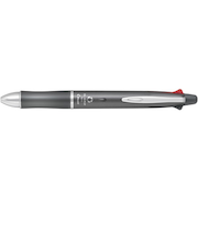 パイロット（PILOT）　ドクターグリップ4＋1油性ボールペン　0.5mm　極細　グレー