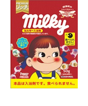 ミルキー入浴剤　ペコちゃん　分包　バニラミルクの香り　N－8785　50g