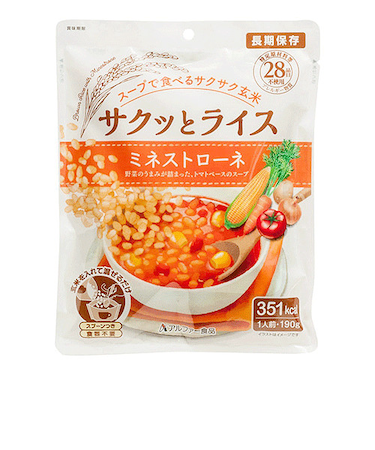 アルファー食品　サクッとライス　ミネストローネ