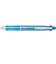 パイロット（PILOT）　ドクターグリップ4＋1油性ボールペン　0.5mm　極細　アイスブルー