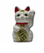 招き猫　左手　白　3号