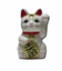 招き猫　左手　白　3号