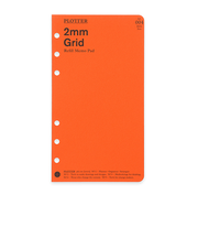 プロッター（PLOTTER）　リフィルメモパッド　2mm方眼　バイブルサイズ　77716419　80枚