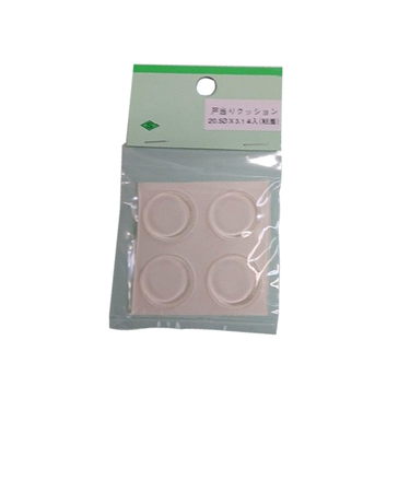 戸当りクッション　粘着シート付　20.5×3.1mm　4個入