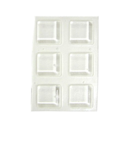 戸当りクッション　粘着シート付　10.2×2.5mm　6個入