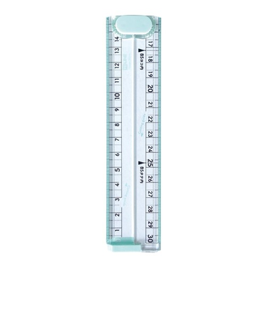 クツワ（KUTSUWA）　ノートぴったりに切れる定規　XS06　ミント