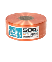 セノハウス用材　カラー平テープ巻　500m　オレンジ