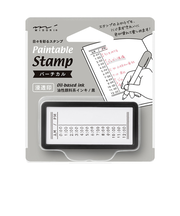 ミドリ（MIDORI）　スタンプ　浸透印　ハーフ　バーチカル柄