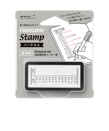 ミドリ（MIDORI）　スタンプ　浸透印　ハーフ　バーチカル柄